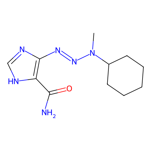 1H-Imidazole-4-carboxamide, 5-(3-cyclohexyl)-3-methyl-1-triazenyl)- structure