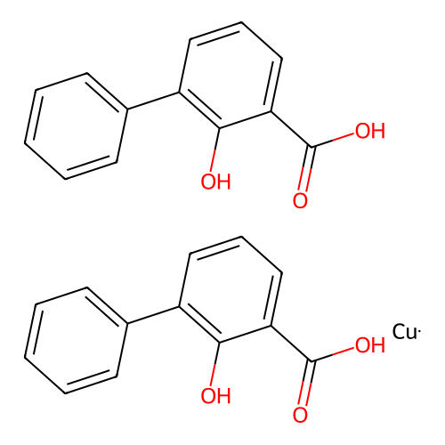 Copper, bis(2-hydroxy-3-biphenylcarboxylato)- structure