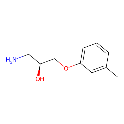 2-Propanol, 1-amino-3-(3-methylphenoxy)-, (2S)- structure