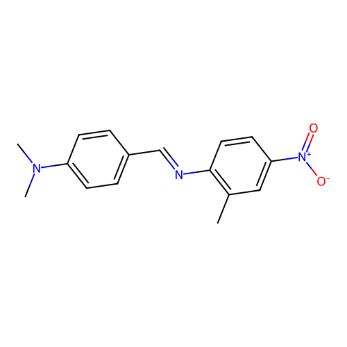 N-{(E)-[4-(dimethylamino)phenyl]methylidene}-2-methyl-4-nitroaniline structure