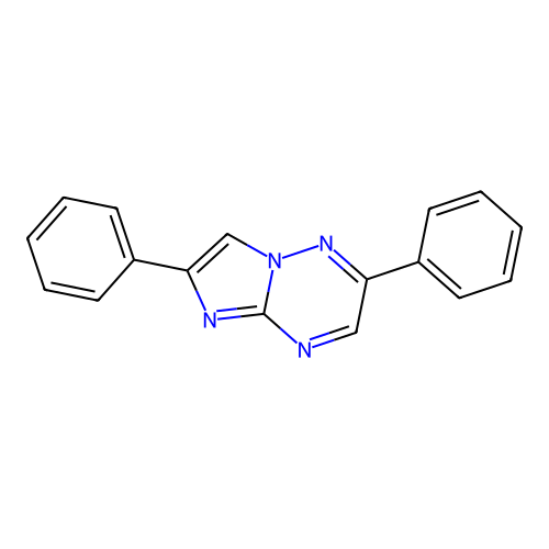 2,6-Diphenylimidazo[1,2-b][1,2,4]triazine structure