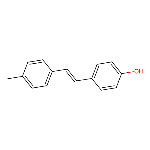 4-[(E)-2-(4-methylphenyl)ethenyl]phenol structure