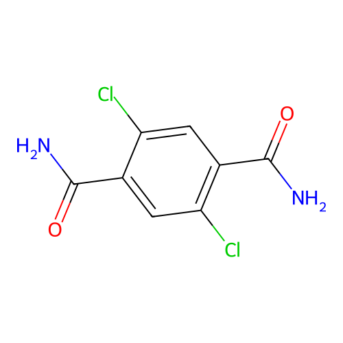 2,5-Dichlorobenzene-1,4-dicarboxamide structure