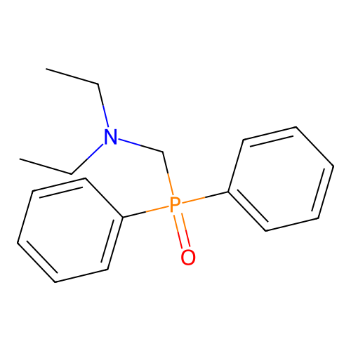 N-[(diphenylphosphoryl)methyl]-N-ethylethanamine structure