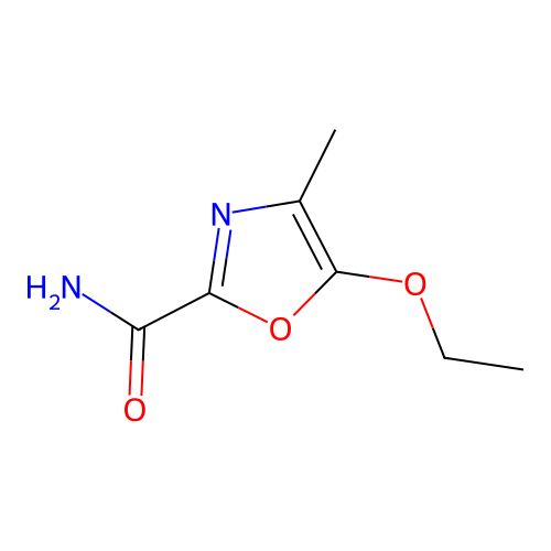 5-Ethoxy-4-methyl-1,3-oxazole-2-carboxamide structure