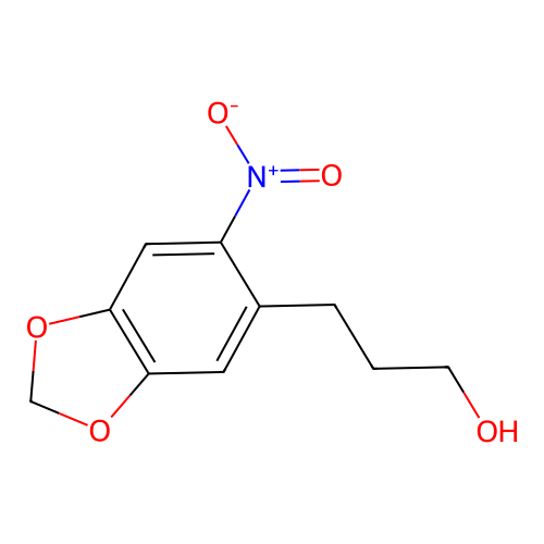 3-(6-Nitro-1,3-benzodioxol-5-yl)propan-1-ol structure