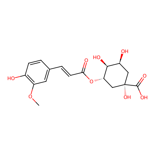 3-O-Feruloylquinic acid structure