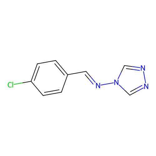 1-(4-chlorophenyl)-N-(1,2,4-triazol-4-yl)methanimine structure
