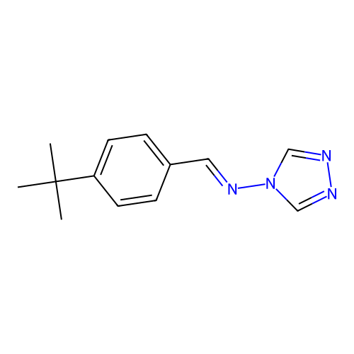 1-(4-tert-butylphenyl)-N-(1,2,4-triazol-4-yl)methanimine structure