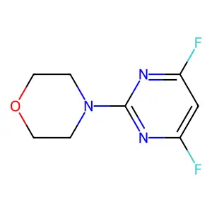 2-Morpholino-4,6-difluoropyrimidine structure