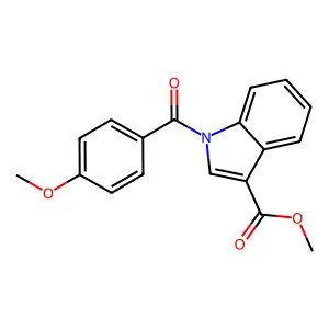 Methyl 1-(4-methoxybenzoyl)-1H-indole-3-carboxylate structure
