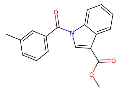 Methyl 1-(3-methylbenzoyl)-1H-indole-3-carboxylate structure