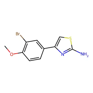 4-(3-溴-4-甲氧基苯基)-1,3-噻唑-2-胺 structure