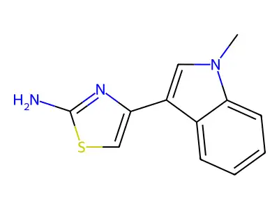 4-(1-Methyl-1H-indol-3-yl)-thiazol-2-ylamine structure