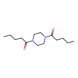 Piperazine, 1,4-divaleryl- structure
