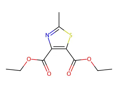 Diethyl 2-methyl-1,3-thiazole-4,5-dicarboxylate structure