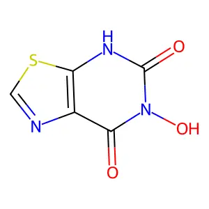6-hydroxy-4H-[1,3]thiazolo[5,4-d]pyrimidine-5,7-dione structure