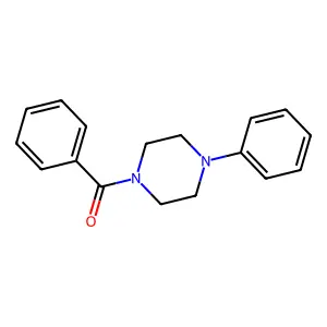 1-Benzoyl-4-phenylpiperazine structure