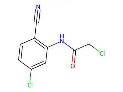 2-Chloro-N-(5-chloro-2-cyanophenyl)acetamide structure
