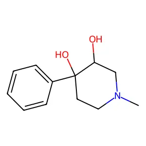 1-Methyl-4-phenylpiperidine-3,4-diol structure