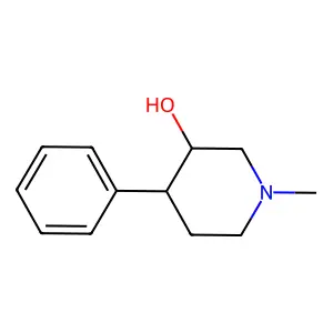 (3R,4S)-1-methyl-4-phenylpiperidin-3-ol structure