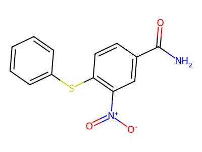 3-Nitro-4-(phenylthio)benzamide structure