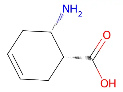 cis-2-Amino-4-cyclohexene-1-carboxylic acid structure