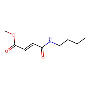 Methyl 4-(butylamino)-4-oxo-2-butenoate structure