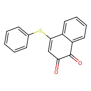 1,2-Naphthoquinone, 4-(phenylthio)- structure