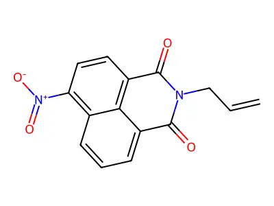 6-nitro-2-(prop-2-en-1-yl)-1H-benzo[de]isoquinoline-1,3(2H)-dione structure