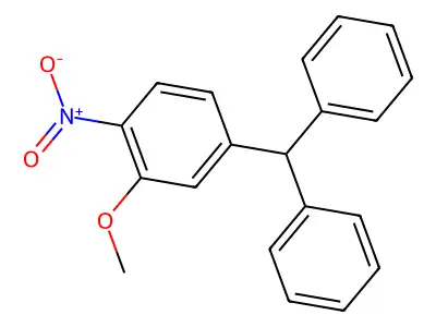 4-(Diphenylmethyl)-2-methoxy-1-nitrobenzene structure