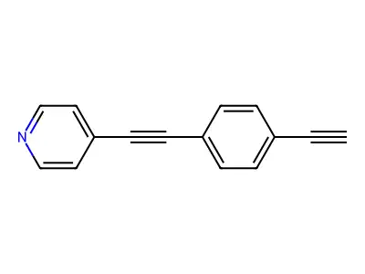 4-[2-(4-Ethynylphenyl)ethynyl]pyridine structure
