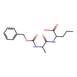 2-(2-{[(Benzyloxy)carbonyl]amino}propanamido)pentanoic acid structure