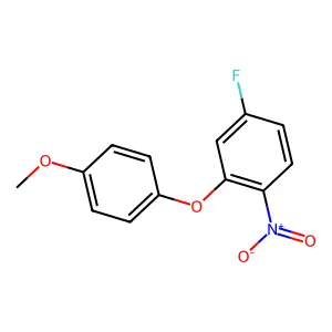 4-Fluoro-2-(4-methoxyphenoxy)-1-nitrobenzene structure