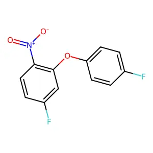 4-Fluoro-2-(4-fluorophenoxy)-1-nitrobenzene structure