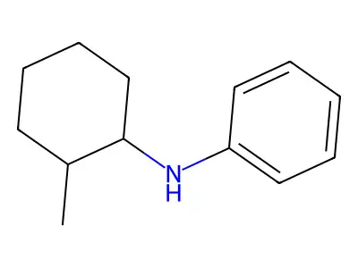 Benzenamine, N-(2-methylcyclohexyl)- structure