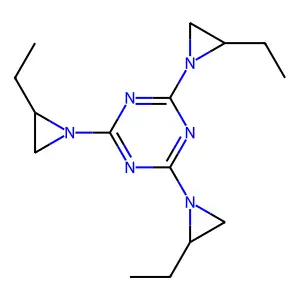2,4,6-三(2-乙基-1-氮杂环丙烯基)-1,3,5-三嗪 structure