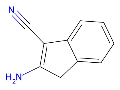 2-amino-1H-indene-3-carbonitrile structure