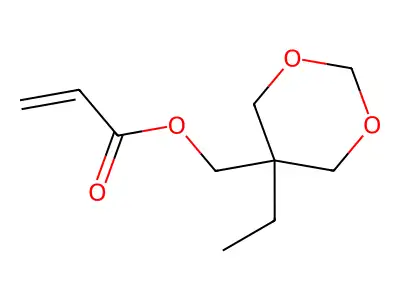 2-Propenoic acid, (5-ethyl-1,3-dioxan-5-yl)methyl ester structure