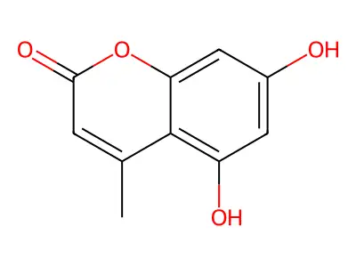 5,7-Dihydroxy-4-methylcoumarin structure