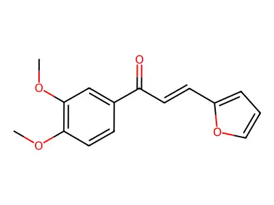 (2E)-1-(3,4-Dimethoxyphenyl)-3-(furan-2-yl)prop-2-en-1-one structure