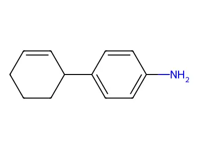 Benzenamine, 4-(2-cyclohexen-1-yl)- structure