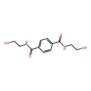 N1,N4-双(2-羟乙基)-1,4-苯二甲酰胺 structure