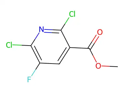 Methyl 2,6-dichloro-5-fluoronicotinate structure