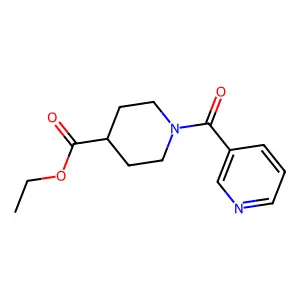 Ethyl 1-(3-pyridinylcarbonyl)-4-piperidinecarboxylate structure