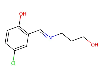 4-Chloro-6-[(3-hydroxypropylamino)methylidene]cyclohexa-2,4-dien-1-one structure