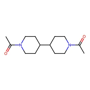 1,1'-(4,4'-Bipiperidine-1,1'-diyl)diethanone structure