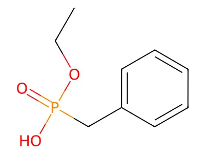 Phosphonic acid, benzyl-, monoethyl ester structure