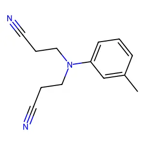 3,3'-((3-甲基苯基)亚氨基)双丙腈 structure