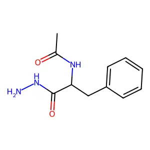 N-[(2S)-1-hydrazinyl-1-oxo-3-phenylpropan-2-yl]acetamide structure